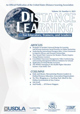 bokomslag Distance Learning Vol 18 Issue 4