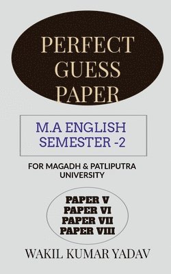 Perfect Guess Paper M.a English Semester -2 1