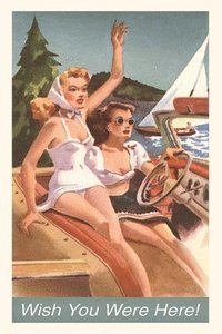 bokomslag Vintage Journal Women in a Speedboat Travel Poster