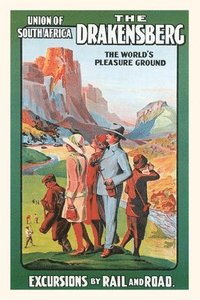 bokomslag Vintage Journal The Drakensberg, South Africa Travel Poster