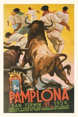 Vintage Journal Running of the Bulls, Pamplona, Spain 1