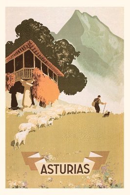 Vintage Journal Asturias, Spain Travel Poster 1