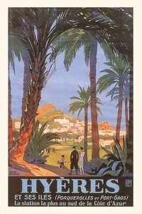 bokomslag Vintage Journal Hyeres Travel Poster
