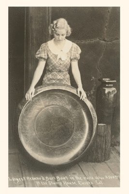 The Vintage Journal Lady with Redwood Burl Bowl 1