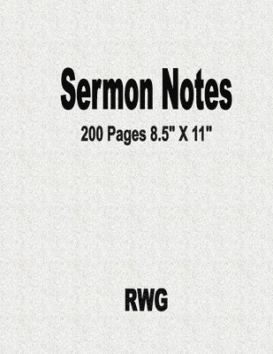 bokomslag Sermon Notes