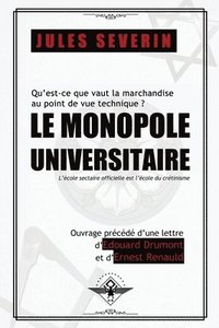 bokomslag monopole universitaire