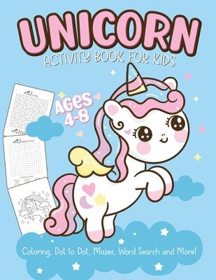 Unicorn Activity Book For Kids Ages 4-8 1