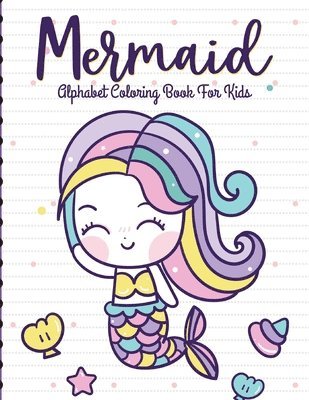 Mermaid Alphabet Coloring Book For Kids 1