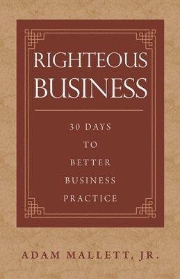 bokomslag Righteous Business