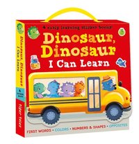 bokomslag Dinosaur, Dinosaur I Can Learn 4-Book Boxed Set with Stickers: First Words, Colors, Numbers and Shapes, Opposites