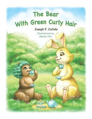 Bear with Green Curly Hair
