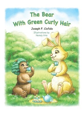 Bear with Green Curly Hair