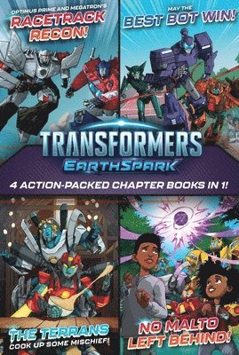 bokomslag Transformers Earthspark 4 Action-Packed Chapter Books in 1!: Optimus Prime and Megatron's Racetrack Recon!; The Terrans Cook Up Some Mischief!; May th