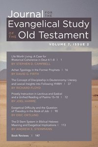 bokomslag Journal for the Evangelical Study of the Old Testament, 7.2