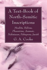 bokomslag A Text-Book of North-Semitic Inscriptions