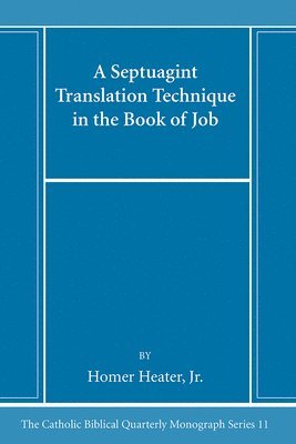 bokomslag A Septuagint Translation Technique in the Book of Job