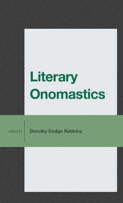 bokomslag Literary Onomastics