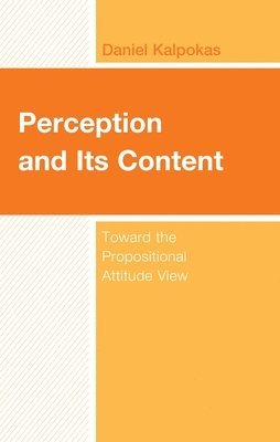 bokomslag Perception and Its Content
