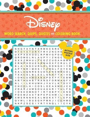 Editors of Thunder Bay Press - Disney Word Search, Quips, Quotes and Coloring Book, Häftad