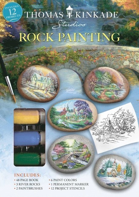 Thomas Kinkade Rock Painting 1