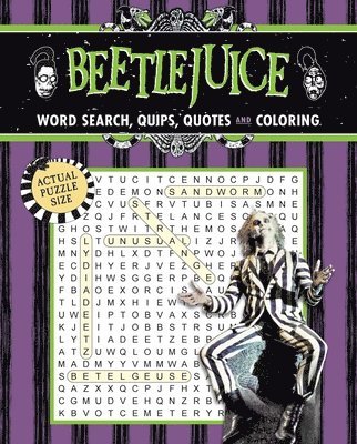 Beetlejuice Word Search, Quips, Quotes, and Coloring 1