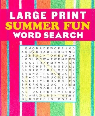 bokomslag Large Print Summer Fun Word Search