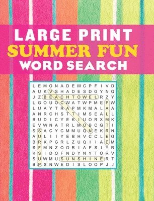 Large Print Summer Fun Word Search