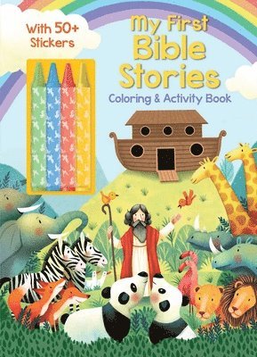 Editors of Silver Dolphin Books - My First Bible Stories Coloring & Activity Book with 4 Crayons and 50+ Stickers, Häftad