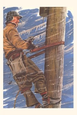 bokomslag Vintage Journal Lineman with Icy Wires