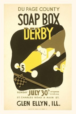 Vintage Journal Soap Box Derby, Glen Ellyn, Illinois Poster 1