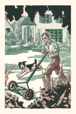 bokomslag Vintage Journal Industrious Boy Mowing Lawn