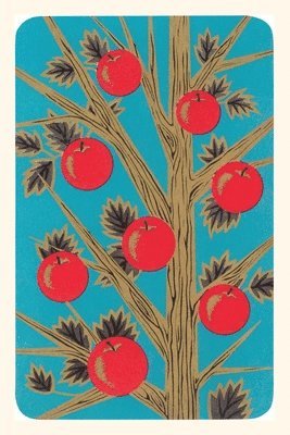 bokomslag Vintage Journal Stylized Apples on Tree