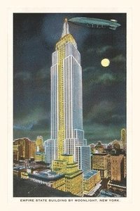 bokomslag Vintage Journal Blimp, Moon over Empire State Building, New York City