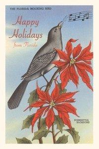 bokomslag Vintage Journal Happy Holidays from Florida, Mockingbird, Poinsettias