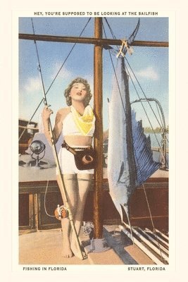Vintage Journal 'Bathing Beauty and Sailfish, Stuart, Florida 1