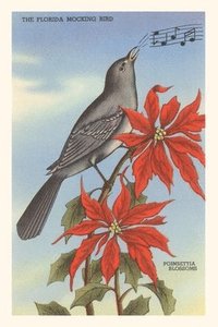 bokomslag Vintage Journal Florida Mockingbird, Poinsettias
