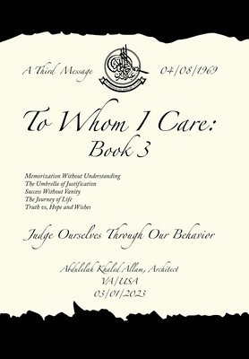 To Whom I Care 1