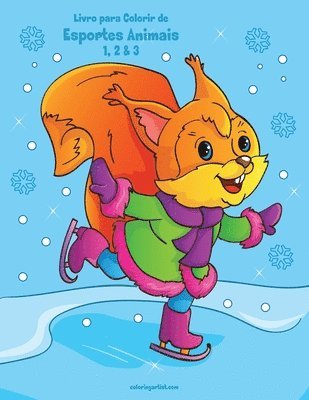 bokomslag Livro Para Colorir De Esportes Animais 1