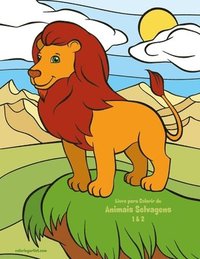 bokomslag Livro Para Colorir De Animais Selvagens