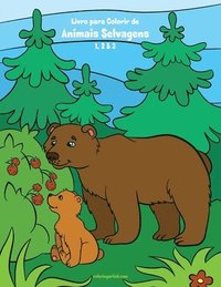 bokomslag Livro Para Colorir De Animais Selvagens