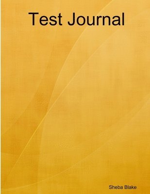 bokomslag Test Journal