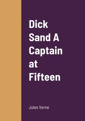 bokomslag Dick Sand A Captain at Fifteen