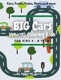 bokomslag BIG CARS - Vehicles Coloring Book for kids 4-8 years