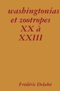 bokomslag washingtonias et zootropes XX à XXIII