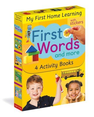 First Words and More: 4 Activity Book Boxed Set with Stickers