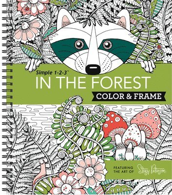 Color & Frame - In the Forest (Adult Coloring Book) 1