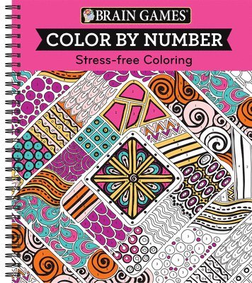 Publications International Ltd, Brain Games, New Seasons - Brain Games - Color by Number: Stress-Free Coloring (Pink), Häftad