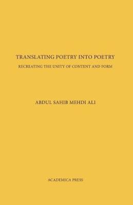 Translating Poetry Into Poetry 1