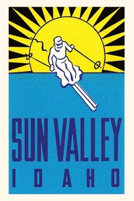 Vintage Journal Sun Valley, Skier Graphic Poster 1