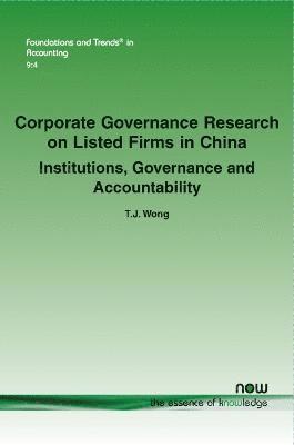 Corporate Governance Research on Listed Firms in China 1